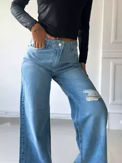 Jean wide leg Florida con roturas - EDDE STORE
