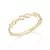 Anel skinny ring infinito folheado a ouro