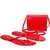 Kit Chinelo Express + Bolsa Petite Jolie Vermelho Goiaba PJ5716