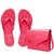 Kit Chinelo Express + Bolsa Pink Framboesa PJ5716 - Petite Jolie