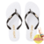 Chinelo Petite Jolie Recolorir Branco/Preto PJ5507