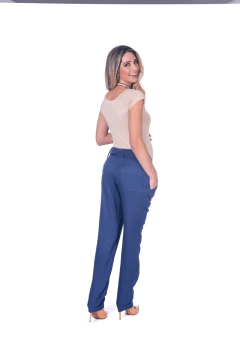 Imagem do Calça gestante crepe reta preta