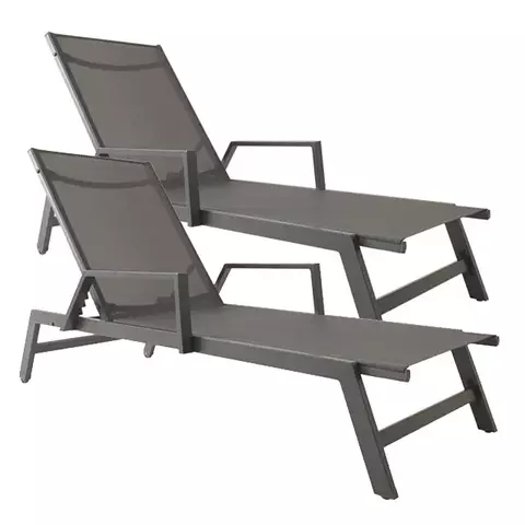 REPOSERA KRABI C/APOYABRAZOS DARK GREY - comprar online
