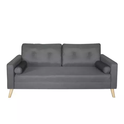 Sofa Brett Gris Oscuro Base Madera Brett