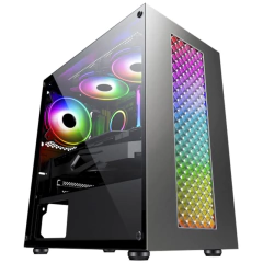 GABINETE GAMER CG-01RU BIFROST 3 PAINEL LED RGB S/FAN