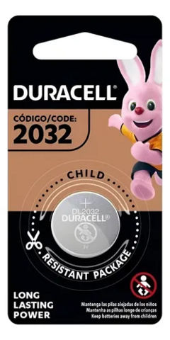 BATERIA CR2032 DURACELL 3V LÍTIO MOEDA 1 UN ORIGINAL