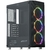 GABINETE GAMER SUPERFRAME FLOW, MID TOWER, RGB, VIDRO TEMPERADO, ATX, BLACK, SEM FONTE, COM 3 FANS