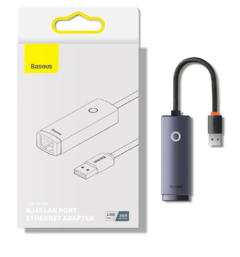 ADAPTADOR BASEUS LITE SERIES ETHERNET USB-A RJ45 LAN 100MBPS