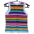 Blusa em Crochê Carla com Listras Coloridas P, M e G