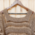 Poncho em Renda Filé Caramelo - comprar online