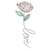 Matriz de Bordado Amor com Flor (Pontos Leves)