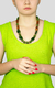 Colar Acrílico Jaspe Verde Escuro