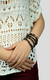 Pulseira Missanga Preta e Ônix