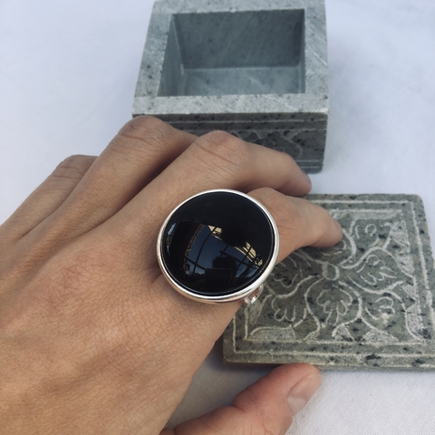 Anillo Redondo negro
