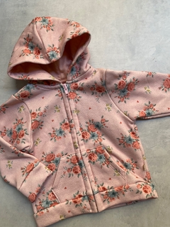campera flowers frizada - comprar online