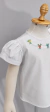Blusa Infantil Feminina com Manga Princesa e Bordado a Mão - comprar online