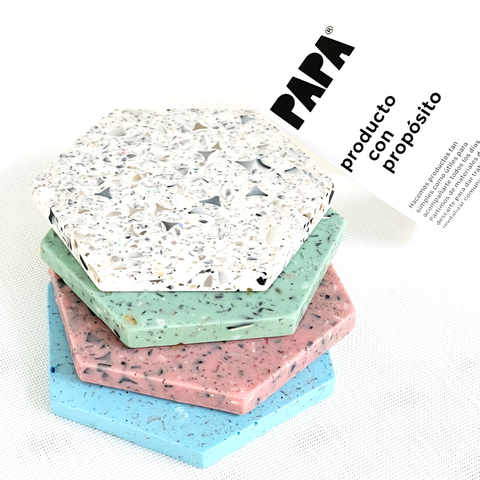 Posavasos Hexagonal Set X 4