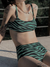 Bikini Cebra verde