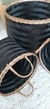 Cesto negro trenzado - tienda online