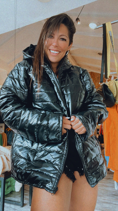 Campera inflable - negra