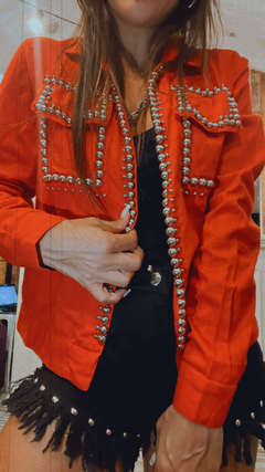 Chaqueta con tachas - Roja