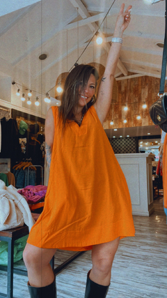 Vestido musculosa - naranja