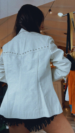 Chaqueta de cuero Prüne - Natural - comprar online