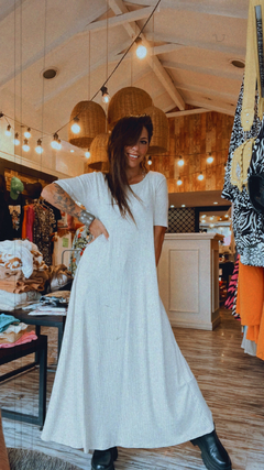Vestido Morley amplio - natural