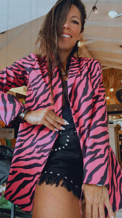 Blazer cebra - violeta y negro