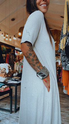 Vestido Morley amplio - natural - comprar online