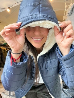 campera azul - corderito