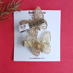 DUPLA BORBO SHINE | GOLD - Bubu Laços