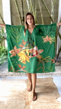 Kaftan Brasil Verde Curto - Sand Resort Wear