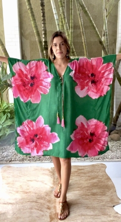 Kaftan Noronha Verde Curto - comprar online