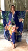 Kaftan Brasil Marinho Longo
