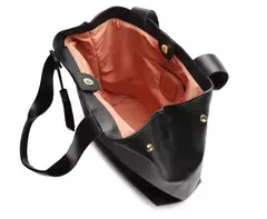ANACAPRI Bolsa Shopping Grande Pingente Preta - Morena Shoes