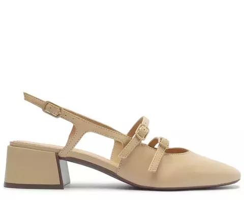 ANACAPRI Sapatilha Boneca Slingback Bege Milena