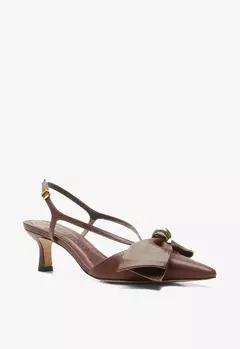 VICENZA Slingback Tiana Marrom - Morena Shoes