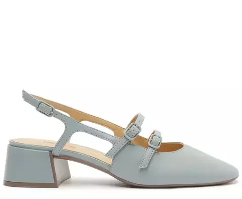 ANACAPRI Sapatilha Boneca Slingback Azul Milena