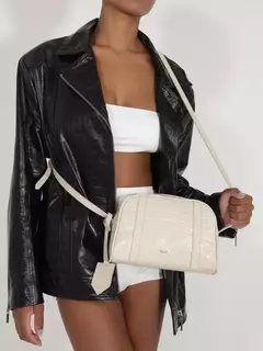 SCHUTZ Bolsa Tiracolo Nay Pequena Branca