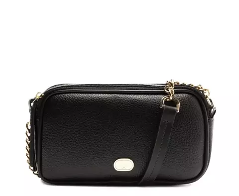 ANACAPRI Bolsa Tiracolo Média New Corrente Preta