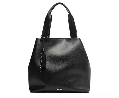 ANACAPRI Bolsa Shopping Grande Pingente Preta