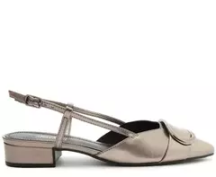 ANACAPRI Sapatilha Slingback Fivela Mono Prata Grafite 36