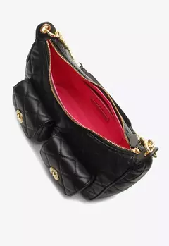 VICENZA Bolsa Shoulder Elis Média Preto - Morena Shoes