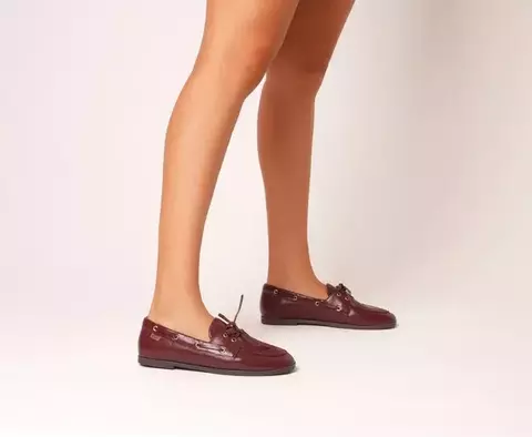 ANACAPRI Mocassim Despojado Roxo