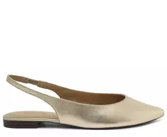 ANACAPRI Sapatilha Slingback Bico Fino Dourada - Morena Shoes