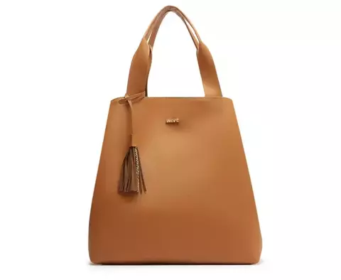 ANACAPRI Bolsa Shopping Grande Maxi Barbicacho Marrom