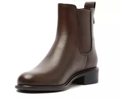 ANACAPRI Bota Cano Curto Chelsea Marrom - Morena Shoes