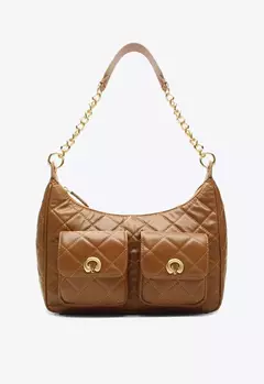 VICENZA Bolsa Shoulder Elis Média Caramelo