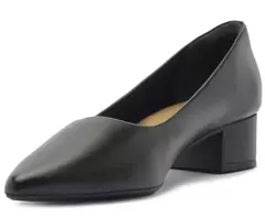 ANACAPRI Sapatilha Salto Bloco Clássica Preto - Morena Shoes